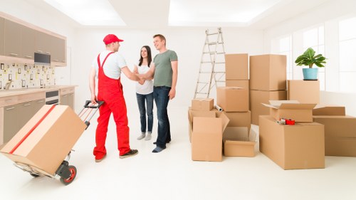 Local removal truck hire used for a residential relocation in Colliers Wood