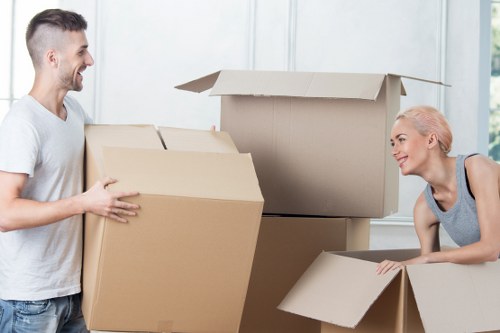 Careful furniture loading for a home move in Colliers Wood