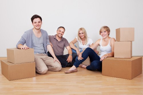 Large moving truck suitable for household and business transport